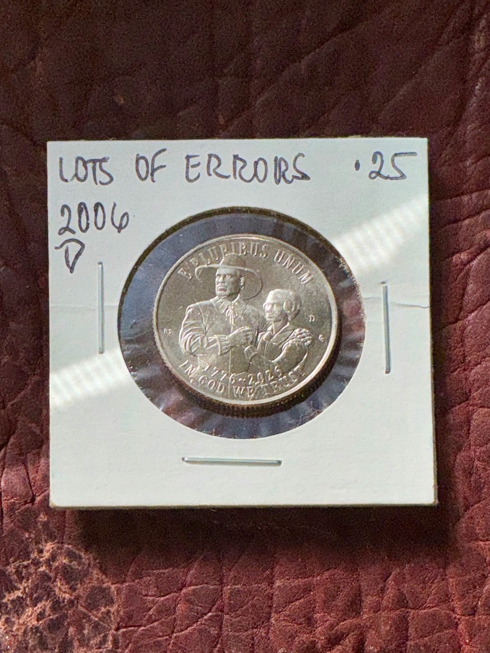 2026-D Mayflower Compact Quarter Multi-Error